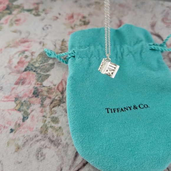 Tiffany & Co. Atlas Cube Necklace - Picture 1 of 5